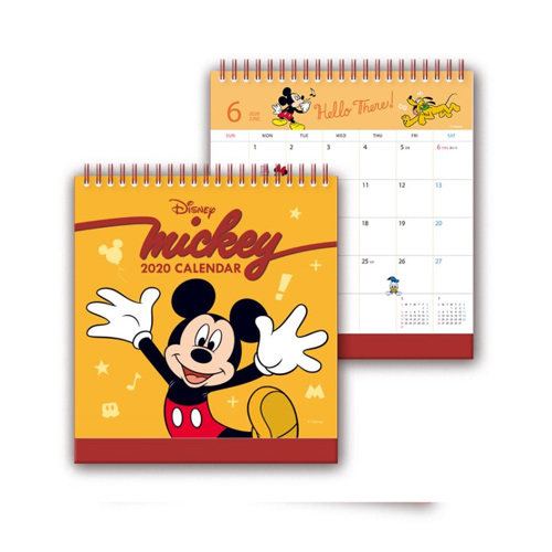 ミッキーマウス 卓上カレンダー 2020