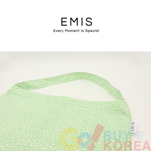 「EMIS」LOVELY FLOWER ECO BAG L.GREEN エコバック