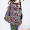 EMIS」PAINTING FLOWER ECO BAG-SANDY BROWN エコバック - 韓国商品の 